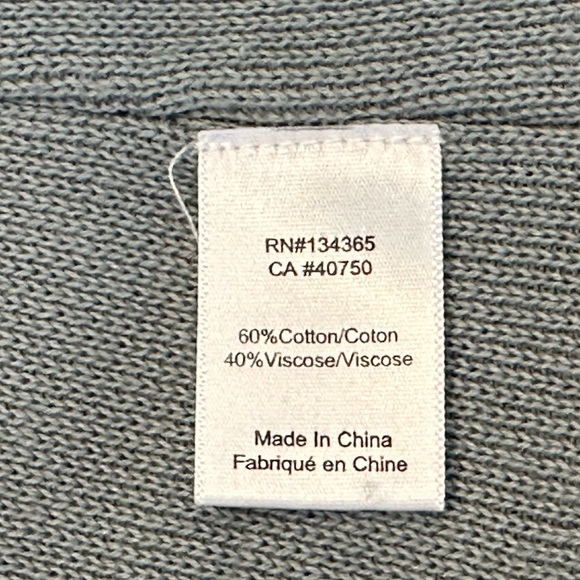 Marla Wynne Ponte Knit Open Cardigan Duster Light Sage - Picture 6 of 6